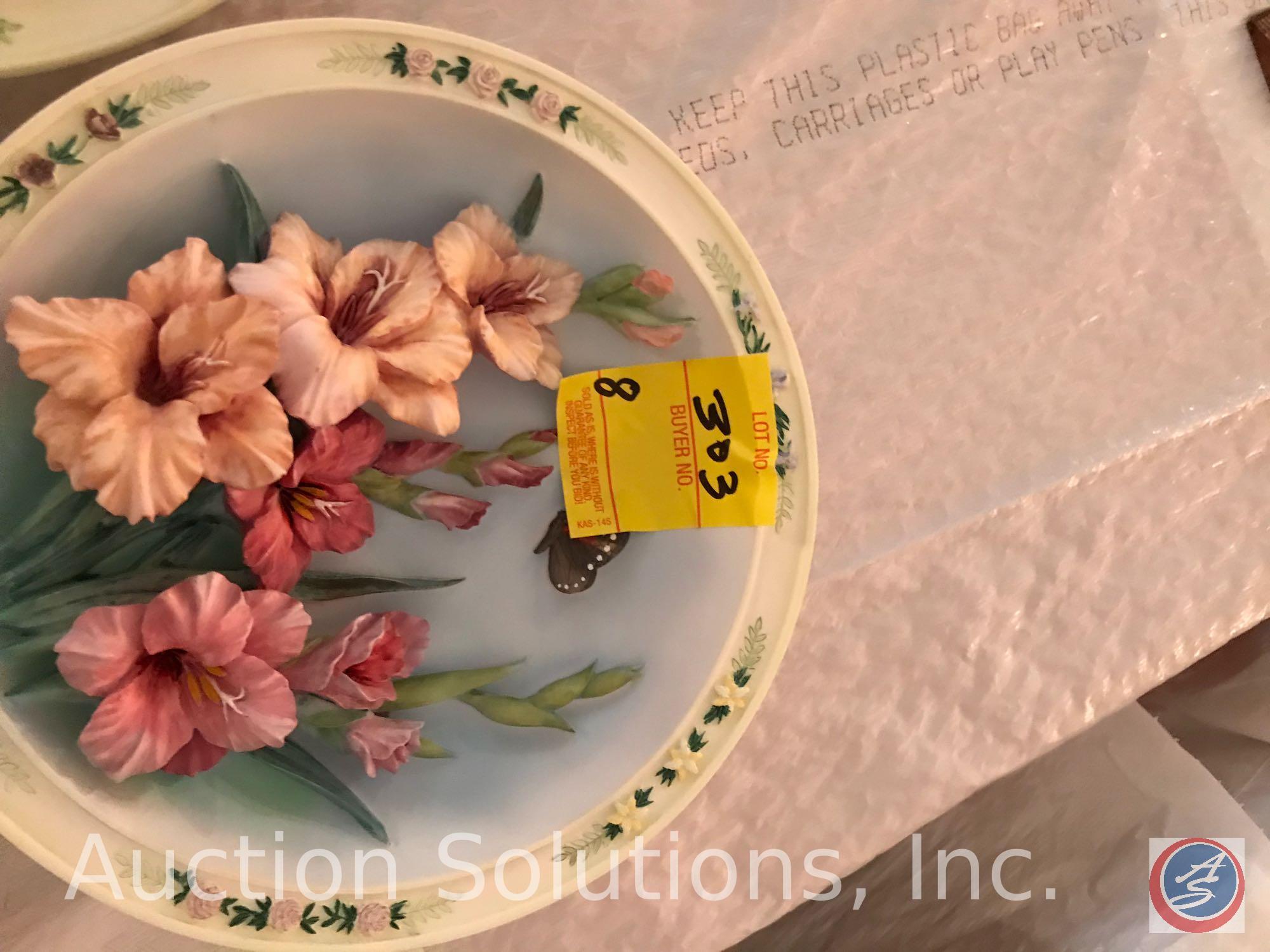 Lena Liu's Beautiful Garden collector plates rose | Proxibid