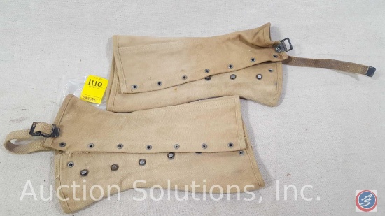 Tan Military Gaiters Set