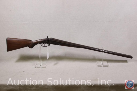 Parker Brothers 10 gauge Lift-action side-by-side shotgun with Damascus steel barrels. Serial