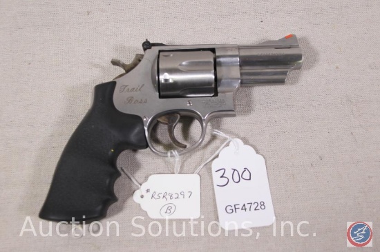 Smith & Wesson Model 629-4 44 Magnum Revolver Stainless Trail Boss Double action with 3 inch barrel