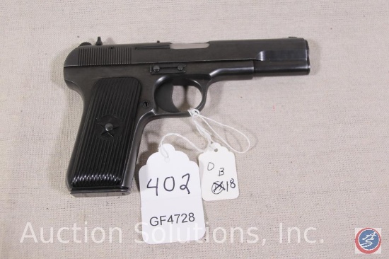 Norinko Model 54-1 7.62 x 25 Pistol Semi Auto with 3 inch barrel in good condition Imported by CSI