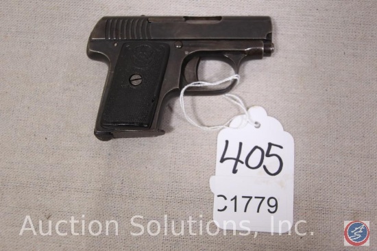 Astra / Ruby Model 1914 25 ACP Pistol Alkar Patent pistol with magazine Ser # 788