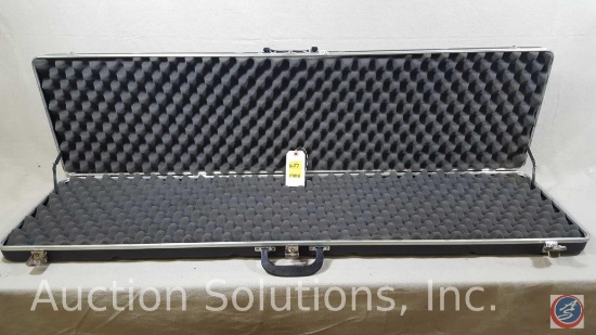 Long Rifle Case with Metal Clasps Black