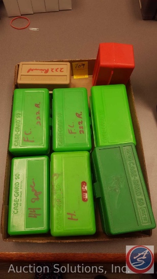 (8) Case-Gard 50 Plastic Reload Cases (.45 - 44 mag pistol)