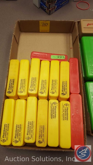 15 Plastic Reload Cases - [12] (20 round) Flambeau Cartridge Boxes for .222-.222 Magnum; and [2]