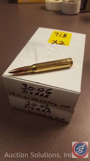 Match King H.P. 190 grain 30.06 Sierra ammo (20 rounds) (SOLD 2x THE MONEY)