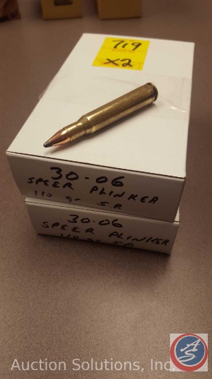 Sprg 110 grain Speer Plinker 30.06 ammo (20 rounds) (SOLD 2x THE MONEY)