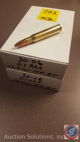 HP BT 165 grain Sierra 30.06 ammo (20 rounds) (SOLD 2x THE MONEY)