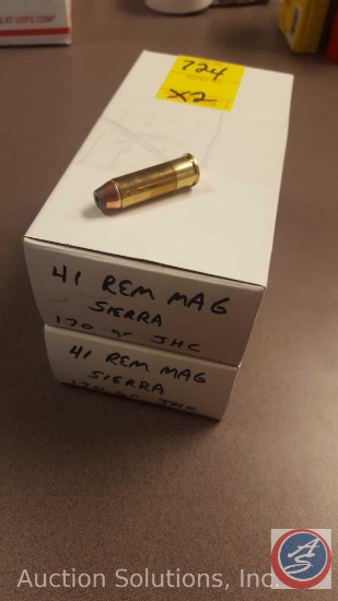 JHC 170 grain Sierra 41 Remington Mag ammo (50 rounds) (SOLD 2x THE MONEY)
