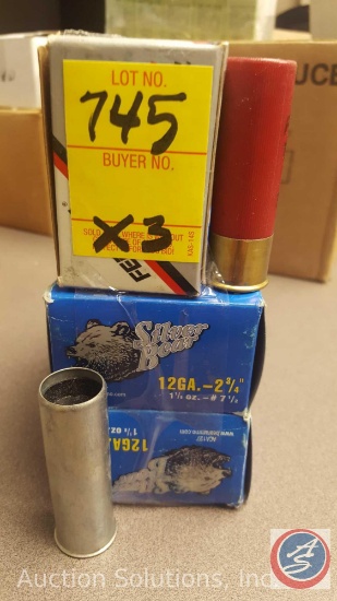 1 box Federal 3"Magnum 12 gauge Shotgun Shells (10 ct.) and 2 boxes Silver Bear 12 gauge Zinc Plated