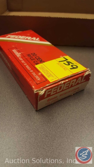 Federal 100 grain Soft Point Hi-shok 6mm Remington Centerfire Rifle Cartridges(20 ct)