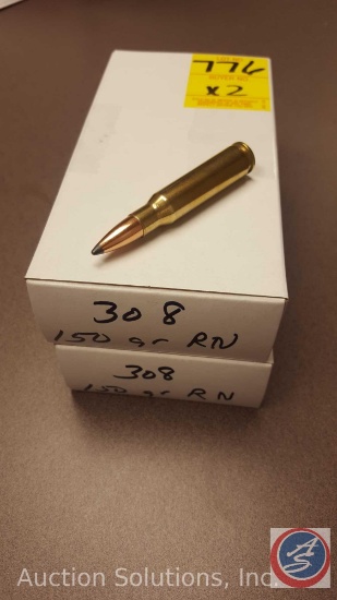 150 grain RN 308 ammo(20 rounds)(SOLD 2XS THE MONEY)