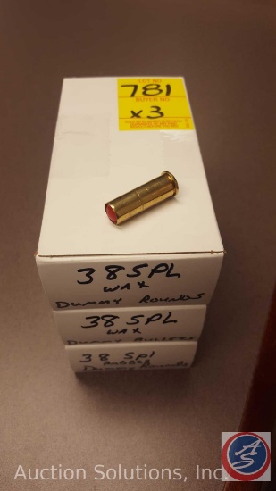 .38 Special Wax Dummy Rounds(50 ct)(SOLD 3XS THE MONEY)