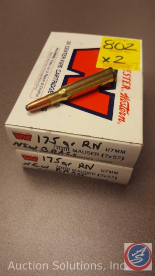 175 grain RN 7mm Mauser(7x57) ammo with new brass(20 rounds)(SOLD 2XS THE MONEY)