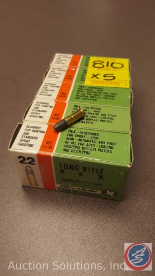 Rex .22 Long Rifle ammo(50 rounds)(SOLD 5XS THE MONEY)