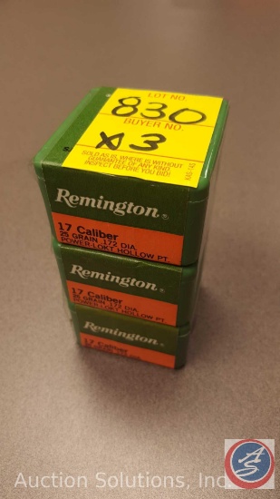 Remington 25 grain .172 DIA. Power-Lokt Hollow Point 17 caliber ammo(100 rounds)(SOLD 3XS THE MONEY)