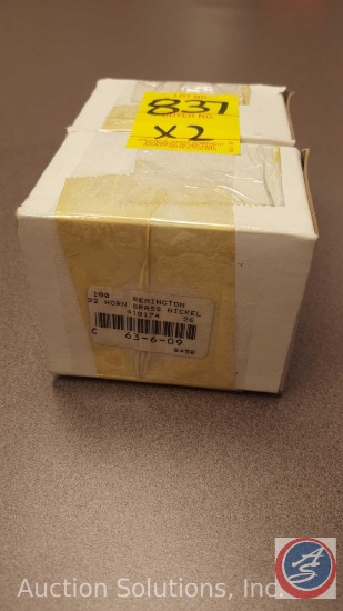 Remington empty Brass Nickel .22 Horn cartridges(100 ct.)(SOLD 2XS THE MONEY)