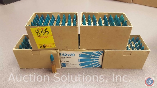 7.62x39 Ammo(40 ct)(SOLD 5XS THE MONEY)