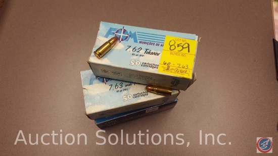 7.63 ammo(60 rounds) and 7.62 ammo(3 rounds)
