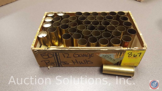 12 Gauge empty brass hulls (50 ct)