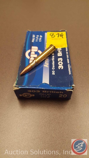 174 grain FMJ BT 303 British ammo (20 rounds)