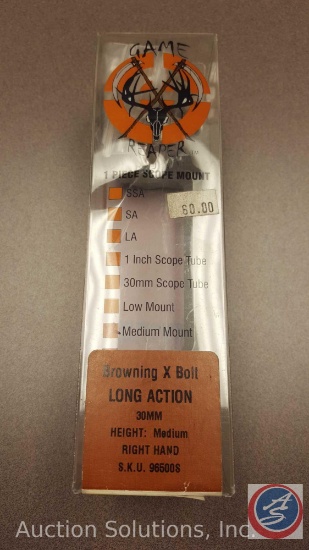 Game Reaper Browning X Bolt Long Action 30mm Medium Mount (Right Handed)