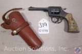 H & R Model 922 22 LR Revolver Double action revolver with 3 1/2 inch barrel and holster. Ser #