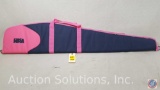 Hot Pink and Navy Blue NRA Rifle case and Black NRA Satchel