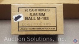 M-193 Ball 5.56mm ammo(20 cartridges)(SOLD 2XS THE MONEY)