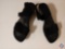 Blackk Sandals 7 1/2, black flats, size 8