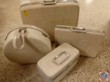 (5) Piece White Suitcase Collection