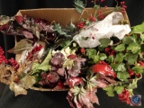 (2) boxes of floral