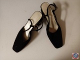 Black Dress Shoes, velvet size 8