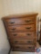 5 drawer Lea Dresser, measuring 36x19 1/2x51 1/2