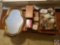 Mirror with Plastic Frame, Mary Figurine, Candleholders, Jewelry Box, and more!
