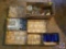 (6) Flats/(1) Box of assorted stemware, glassware, vases, and jars with lids