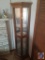 Lighted corner hutch with 5 shelves/2 glass doors (24x12x72)