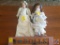 (2) Collector dolls and an I Love Dolls wood sign