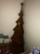 Corner wood tree shaped shelf (64x18x28), assorted Christmas decorations including; House of Lloyd