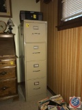 Sentry Safe and 4 drawer metal file cabinet