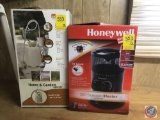 Honeywell 360 Degree Surround Heater Fan Forced Small 1500 W, and Home and Garden Sprayer model