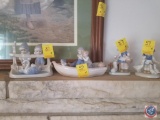 (4) Assorted porcelain figurines