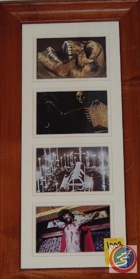 Collage of 4-4"x6" Photographs of "Jesus, Death, & Mourning"
