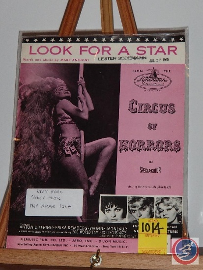 Official Music Sheet from: "Circus of HORRORS" TITLE Song: "Look For A Star"