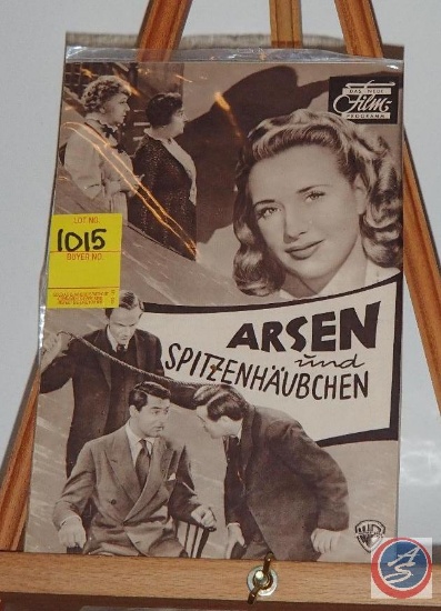 SWEDISH MovieCard/PlayBil For: "Arsenic & Old Lace"