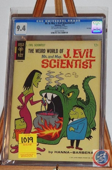 Graded 9.4/10 Magazine of "The Weird World of Mr. & Mrs. J. Evil Scientist" June 1965