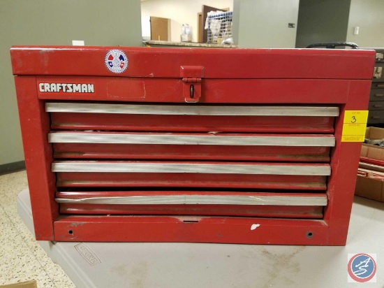 Craftsman Toolbox 4 Drawer Tool Box {{CONTENTS INCLUDED}} (22" x 12" x 13 1/2")