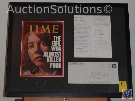 TIME Magazine w/ Letter&Envolope w/ "Lynette 'Squeaky' Fromm" signatures