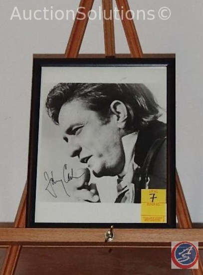 "Johnny Cash" Autograph on 8"x10" Lithograph