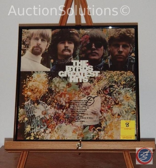 "The Byrds" Record Cover w/ Autograph by "Jim McGuinn"